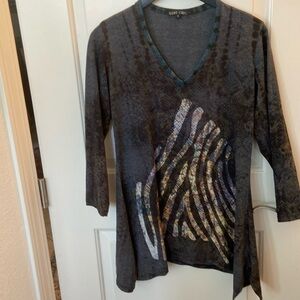 Boho Chic dyed top for leggings